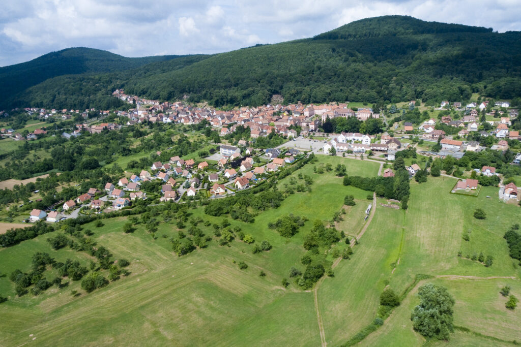 Vue aérienne Hôtellerie du Couvent Oberbronn